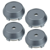 Unique Bargains 4 Pcs 60mm Dia 5 Clips Wheel Tyre Center Hub Caps Covers for Vehicle Gray