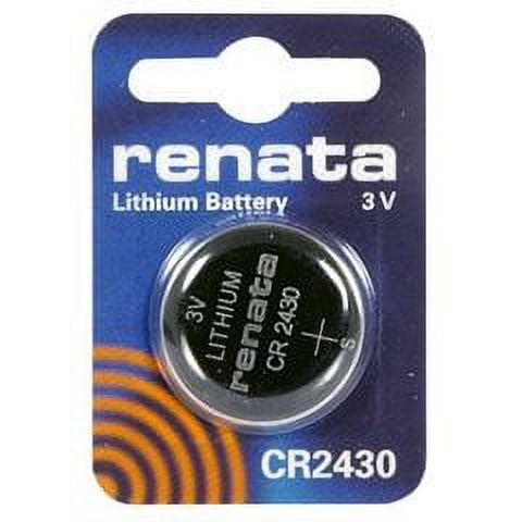 Renata #CR2430 Lithium Coin Battery 3V Blister Card Packaged For Peg Hook Durable High Quality New