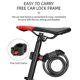 thumbnail image 4 of Candado de cable para bicicleta, cable de seguridad para bicicleta, candado para bicicleta eléctrica de 5 dígitos, candado para bicicleta con código combinado, candado para cadena, 4 of 5
