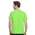 thumbnail image 4 of Gildan Men's Heavy Cotton Short Sleeve T-Shirt, Hi Vis Workwear Neon Green Tee, Pack of 3, S, 4 of 5