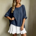 thumbnail image 7 of QSAWXQZ Women's 2 Piece Outfit Dress Set Long Sleeve Crew Neck Loose Top with Ruffle Hem Sleeveless Mini Dress for Casual Wear XL, 7 of 7