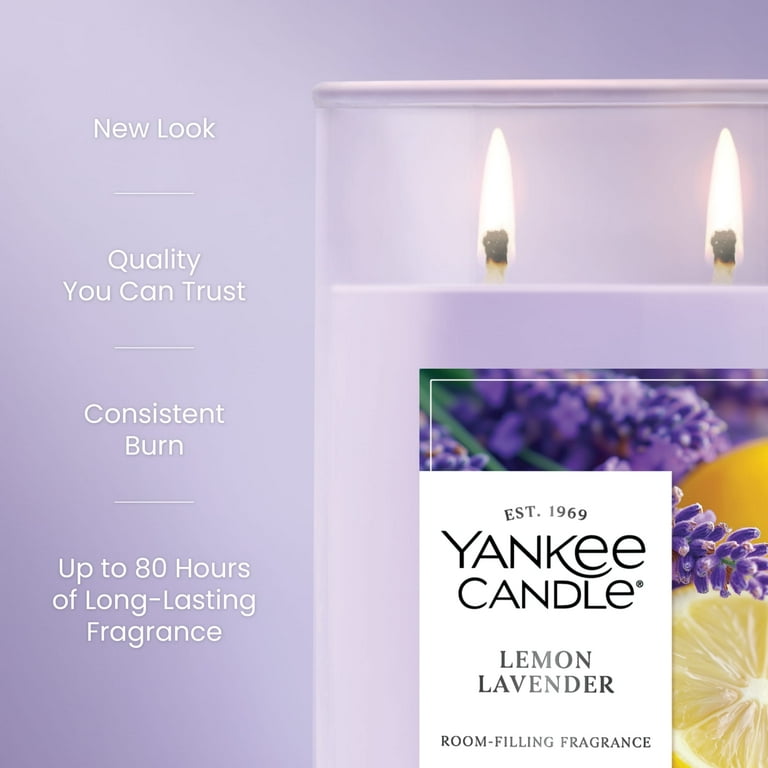 Yankee Candle Lemon Lavender Large Tumbler Scented Candles, 20 oz