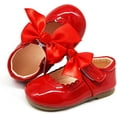 thumbnail image 3 of Toddler Baby Little Girl Shoes Non-Slip Sole Ballet Flats Mary Jane Crib Princess Shoes Girl Dress Shoes Party School Wedding Shoes(Toddler/Little Kids), 3 of 7