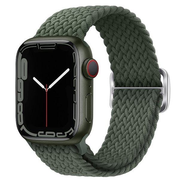 Correa de bucle trenzado para Apple watch, pulsera elástica Solo para iWatch series 7 se 3 6 Ultra 8, 44mm, 40mm, 45mm, 41mm, 42mm, 38mm, 49mm