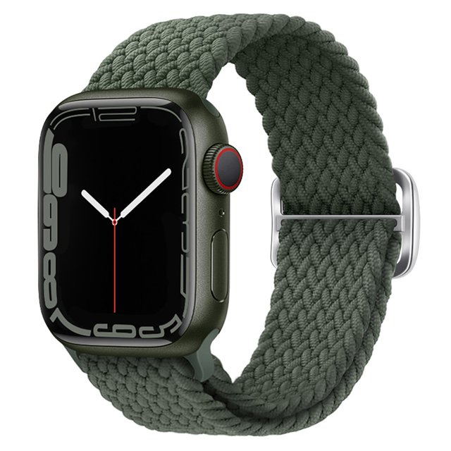 Correa de bucle trenzado para Apple watch, pulsera elástica Solo para iWatch series 7 se 3 6 Ultra 8, 44mm, 40mm, 45mm, 41mm, 42mm, 38mm, 49mm