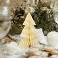 thumbnail image 3 of Sylvtty Paper Christmas Tree Decoration 6/8/10/12 Inch 3D Honeycomb Tree Table Centerpiece for Holiday Party Home Office Kitchen Decor, 3 of 7