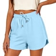 thumbnail image 5 of Tumotour Plus Size Summer Athletic Workout Shorts for Women Elastic Waist Shorts with Pockets Drawstring Summer Running Shorts Yoga Pants, 5 of 8