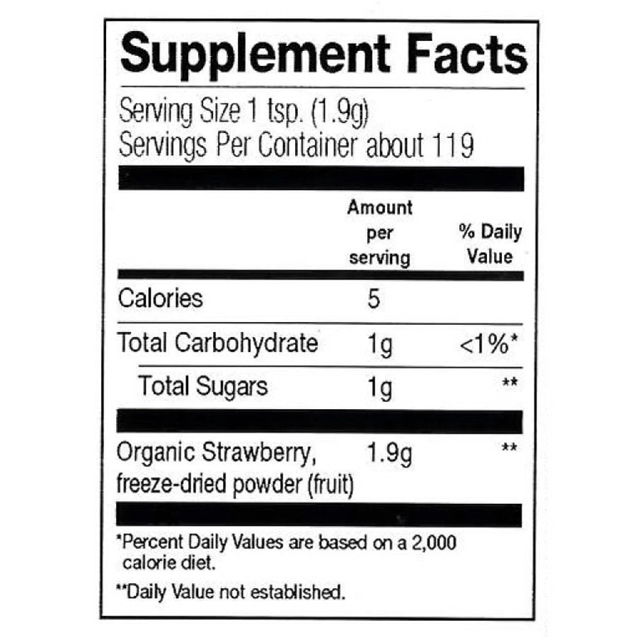 Frontier Co-op Freeze-Dried Strawberry Powder, Organic 1/2 lb.