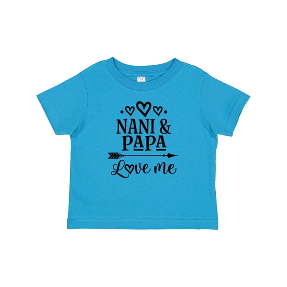 Inktastic Nani and Papa Love Me Boys or Girls Baby T-Shirt