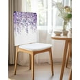thumbnail image 2 of nqOlkjepod Purple Eucalyptus Leaves Chair Covers Set of 6, Decorative Chair Back Cover, Spring Floral Summer Botanical Dining Room Chair Slipcovers Removable Chair Protectors Covers for Party Banquet, 2 of 7