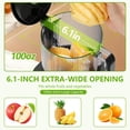 thumbnail image 6 of Cold Press Juicer | 6.1" Extra Wide Chute, High Juice Yield, Suitable for Whole Fruits & Vegetables, Quiet Operation, Easy to Clean, BPA‑Free, Grey, 6 of 7