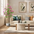 thumbnail image 4 of Artificial Bougainvillea Tree in Pot – Realistic Pink Flowering Plant with Green Leaves, PVC Material – Indoor Outdoor Decor for Living Room, Bedroom, Patio, Wedding, 4 of 8