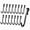 Black, variant on YEMNPIOS 20 Pcs J Hook for Wire Shelving Stainless Steel Hanger Clip on Metal Rack Black