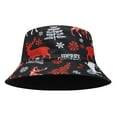 thumbnail image 3 of Niusricy Christmas Bucket Hats Outdoor UV Protection Wide Brim Fishermen Hats Sun Caps for Men Women, 3 of 7
