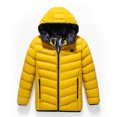 thumbnail image 5 of Lovskoo 4-15Y Kids Teens Unisex Heated Jacket Usb Intelligent Constant Temperature Heated Windproof Plus Size Coat For Children Winter 3 Heated Jacket Coat Yellow, 5 of 7
