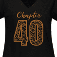 thumbnail image 4 of Inktastic Chapter 40 Fortieth Birthday Leopard Print Women's Plus Size V-Neck T-Shirt, 4 of 5
