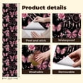 thumbnail image 5 of Peel and Stick Wallpaper Pink Butterflies Roses Dreamcatchers Black Romantic Fantasy Wall Mural 23.6in x 9.8ft Self Adhesive Removable Wall Paper Renter Friendly Wallpaper for Nursery Bedroom, 5 of 8