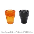 thumbnail image 1 of 4 Pcs Coussinets pour Béquilles Résistants à l'Usure Randonnée Durables Antidérapants Outil de Remplacement Stable pour Camping Escalade Alpinisme Orange, 1 of 7