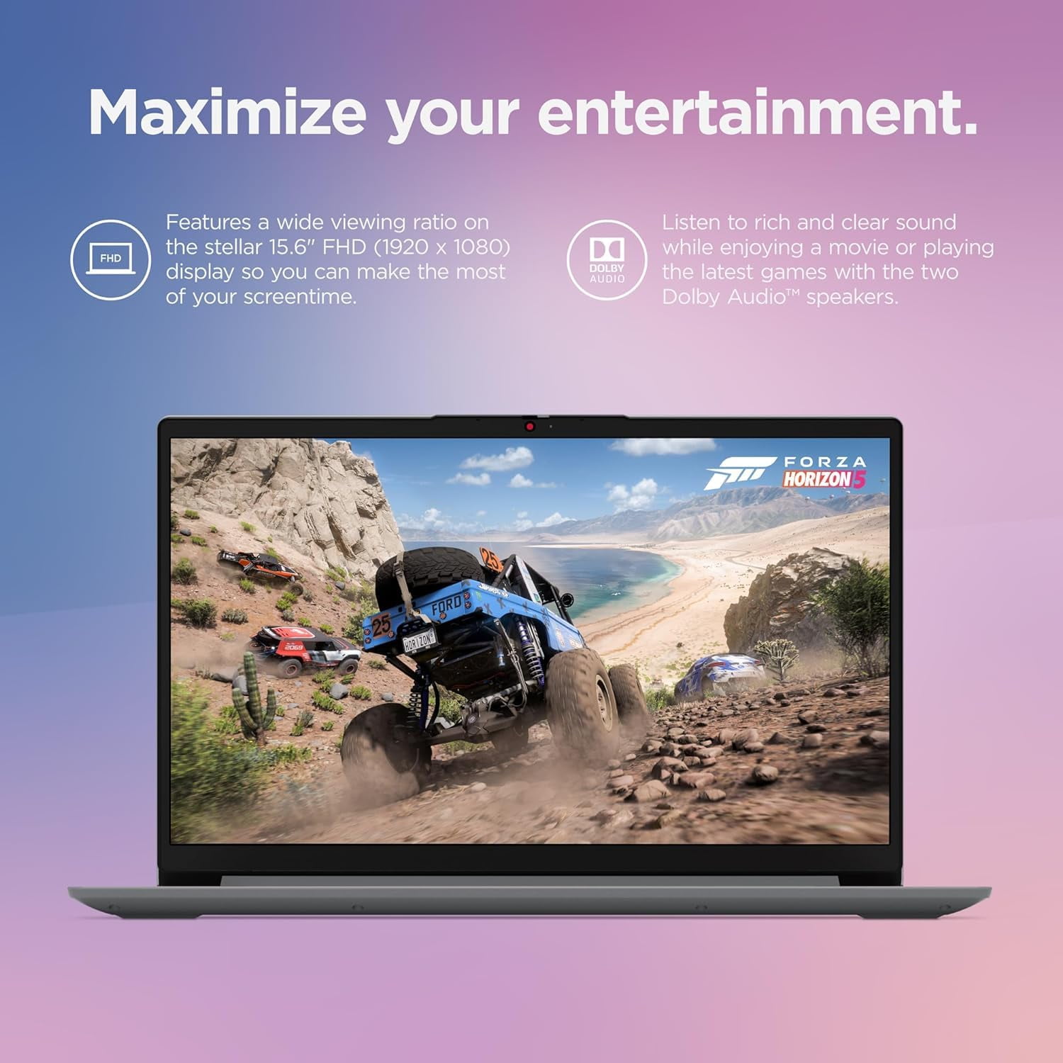 Lenovo IdeaPad 1 Student Laptop, Intel Dual Core Processor, 12GB RAM, 512GB SSD + 128GB eMMC, 15.6" FHD Display, 1 Year Office 365, Windows 11 Home, Wi-Fi 6, Webcam, Bluetooth, SD Card Reader, Grey