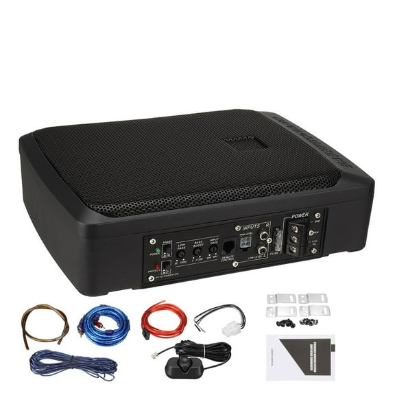 Car Subwoofer Amplifiers Class D HIFI Slim Under-Seat Bass Powered Car Speaker Subwoofer Power Processo ,Super Compatibility