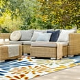 thumbnail image 2 of Beam Indoor/Outdoor Polypropylene Fabric Multi-Color Area Rug 8x10 ft & Rug Pad, 2 of 18