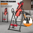 thumbnail image 3 of Tabla de Inversión Ajustable para Ejercicio y Alivio de Dolor de Espalda, 3 Niveles de Ángulo, Plegable, Carga Máxima 150kg, Rojo/Negro, Equipo de Fitness para Casa, 3 of 6