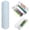 Light Blue, variant on YardChic Plastic Round Pencil Box, Double Layer Pencil Case, Large Capacity Plastic Pencil Boxes with Snap-Tight Lid for Pens, Pencils, Classroom Supplies, Office Essentials, White