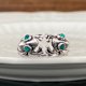 thumbnail image 3 of Personalized fashion frog ring ins niche retro old animal ring jewelry ring Couple jewelry Valentine's Day gift, 3 of 5