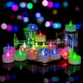 thumbnail image 2 of Amazingfashion Color Changing LED Tea Lights, Flameless Candles, Multicolor, 6 Count, 2 of 9