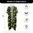 thumbnail image 6 of FKELYI Jamaican Flag Love Print Womens Bikini Cover Up for Summer Open Front Cardigan Beach Cover Ups Comfy Beach Kimono Beachwear Ladies Cruise Outfits Resort Wear, 6 of 6