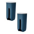 thumbnail image 1 of Oleegame 2PC Blue Juice Garbage Bag Storage Box Seamless Wall Mounted Plastic Garbage Bag Storage Box Kitchen Sundries Plastic Bag Organizer Box, 1 of 9