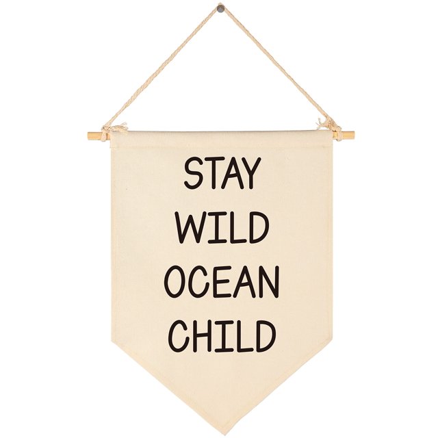Lienzo infantil Stay Wild Ocean de Banner FYSIA, 39 x 28 cm