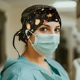 thumbnail image 2 of COEQINE Christmas Festoon Nurse Button Headband Nurse Headbands for Women Labor And Delivery Plant Nurse Headband for Men Elastic Nurse Button Headbands for Hospital Use, 2 of 7