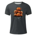 thumbnail image 5 of Delliss Men's Crew Neck Pumpkin Print Top Classic Blouse M-4XL, 5 of 5