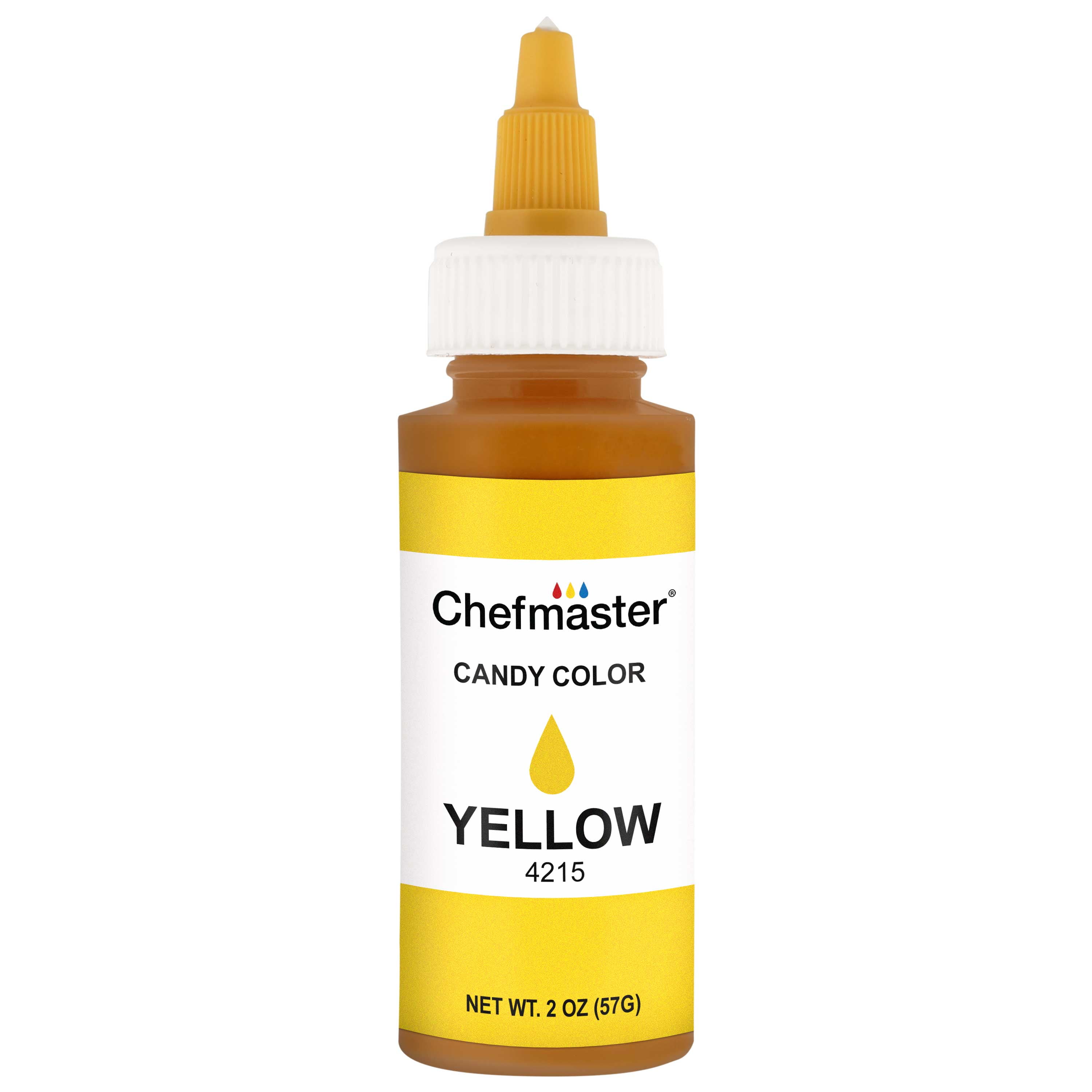 Chefmaster by US Cake Supply 2-Ounce Liquid Candy Food Color Color Yellow