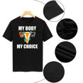 thumbnail image 3 of Camisetas casuales de manga corta, MY BODY MY CHOICE para mujer, camiseta de manga corta, camiseta ultra sensible, 3 of 6