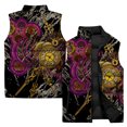 thumbnail image 3 of Chaleco con estampados personalizados de moda para hombre, chaleco de algodón grueso y resistente al frío, ropa masculina moderna y versátil, chalecos para hombre, 3 of 5
