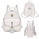 thumbnail image 3 of Women's Elegant Leather Backpack - 3 In 1 Casual Daypack Backpacks,white, 3 of 5