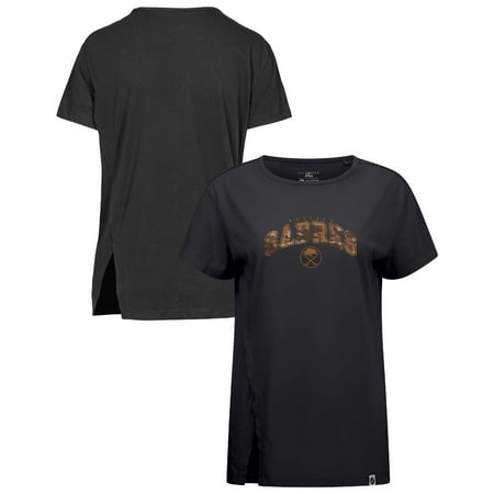 Women s Levelwear Black Buffalo Sabres Desert Camo Influx Decoy T-Shirt