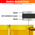 thumbnail image 4 of 4 Gallon Flammable Safety Cabinet, 18"x18"x23" Galvanized Steel Safety Cabinet,Adjustable Shelf Flammable Storage Cabinet, 4 of 8