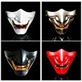 thumbnail image 2 of Half Face Mask Cosplay Prajna Grimace Devil Tactical Halloween Party Festival, 2 of 5