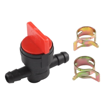 CENL Petrol Tap + 2 Clamps Petrol Diesel For 6-8mm &Oslash; Hose Garden Tools Fixing Lawnmower Motorbike Plastic Petcock/Fuel New