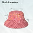 thumbnail image 4 of Vsdgher Chocolate with Flowing Cream Print Bucket Hat for Men&Women Bucket Hat Reversible Summer Double-Side-Wear Travel Gardening, Beach, Camping, Hiking, Fishing Cap, 4 of 5