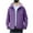Purple, variant on Rain Jacket Men Waterproof Lightweight Outdoor Hiking Expedition Raincoat Simple Style Soild Color Hooded Windbreaker