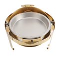 thumbnail image 1 of Ensemble de Buffet à Assiette Anti-Frottement Dorée avec Surfaces Polies Miroir, Réchauffeur Chauffant pour Fêtes, Acier Inoxydable, 6 L, 47 cm, Convient aux Hôtels, Restaurants, Maison, 1 of 7