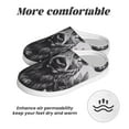 thumbnail image 6 of Lsque Monochrome Deer Floral Pattern Womens Comfort Cotton on Scuff With Memory Foam and Anti-skid Sole Slipper-40/41, 6 of 7