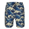 thumbnail image 3 of Fotbe Japanese Water Wave Trajes de Baño Estampados para Hombre, Shorts de Verano de Secado Rápido, Ropa de Playa, Bañadores-Large, 3 of 6