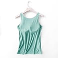 thumbnail image 6 of AirLoni Women's Camisole Loose Fit Square Neck Stretchy Breathable Casual Sleeveless Top Tee Tank Tops For Daily Wear Solid Color Mint Green,M, 6 of 6