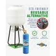thumbnail image 6 of Flame King Eco-Friendly Refillable 1LB Empty Propane Cylinder Tank with Refill Kit - Blue, 6 of 15