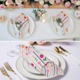 thumbnail image 3 of Purple Pink Spring Floral Cloth Napkins, Colorful Summer Flowers Botanical Washable and Reusable Dinner Napkins Set of 8, Table Napkin for Kitchen Party Birthday Wedding Hotel Housewarming 20"x20", 3 of 9